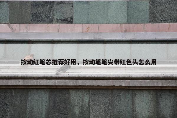 按动红笔芯推荐好用，按动笔笔尖带红色头怎么用