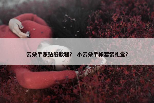 云朵手账贴纸教程？ 小云朵手帐套装礼盒？