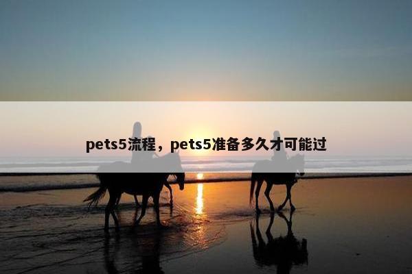 pets5流程，pets5准备多久才可能过