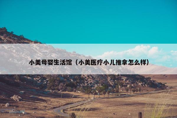 小美母婴生活馆（小美医疗小儿推拿怎么样）
