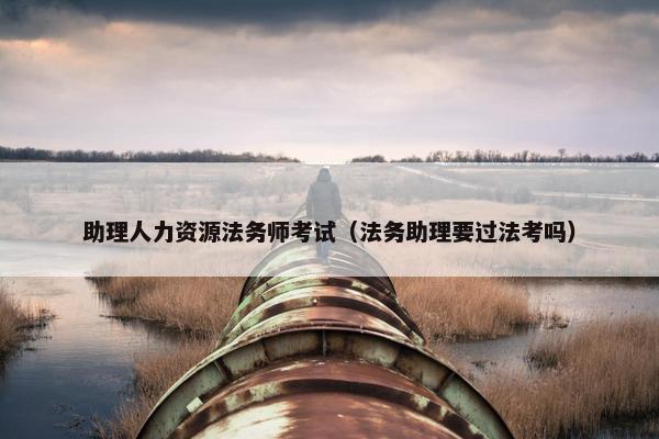 助理人力资源法务师考试（法务助理要过法考吗）