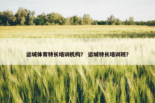 运城体育特长培训机构？ 运城特长培训班？