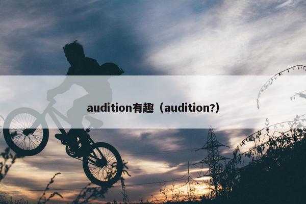 audition有趣（audition?）