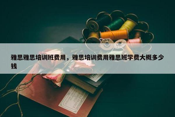 雅思雅思培训班费用，雅思培训费用雅思班学费大概多少钱