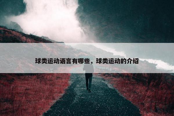 球类运动语言有哪些，球类运动的介绍