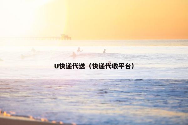 U快递代送（快递代收平台）