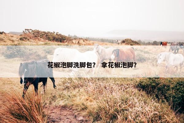 花椒泡脚洗脚包？ 拿花椒泡脚？