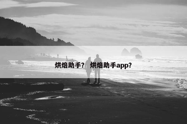 烘焙助手？ 烘焙助手app？