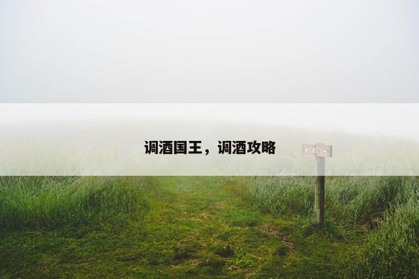 调酒国王，调酒攻略
