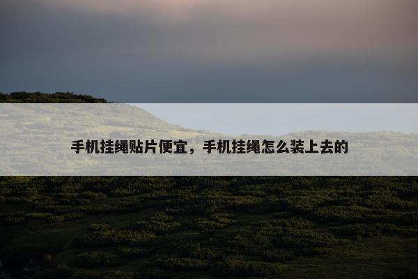 手机挂绳贴片便宜,手机挂绳怎么装上去的 手机挂绳贴片便宜,手机挂绳怎么装上去的