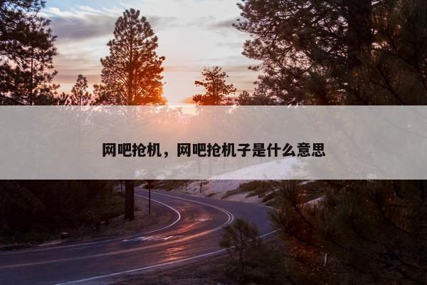 网吧抢机，网吧抢机子是什么意思