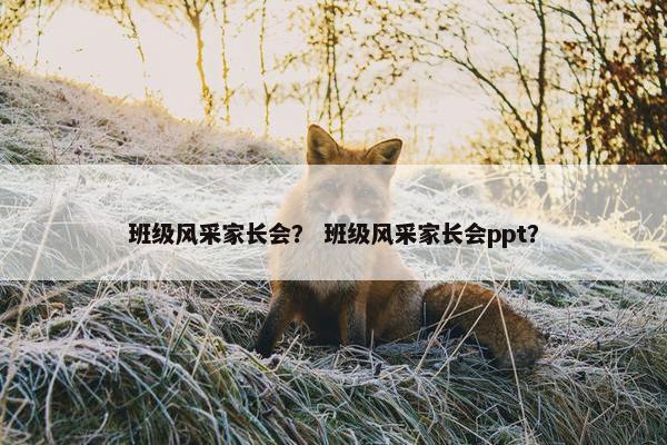 班级风采家长会? 班级风采家长会ppt? 班级风采家长会? 班级风采家长会ppt?