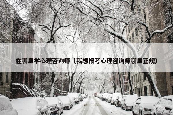 在哪里学心理咨询师(我想报考心理咨询师哪里正规) 在哪里学心理咨询师(我想报考心理咨询师哪里正规)