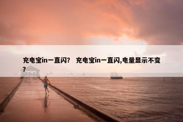 充电宝in一直闪？ 充电宝in一直闪,电量显示不变？