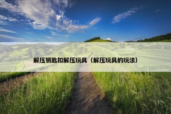 解压钥匙扣解压玩具（解压玩具的玩法）