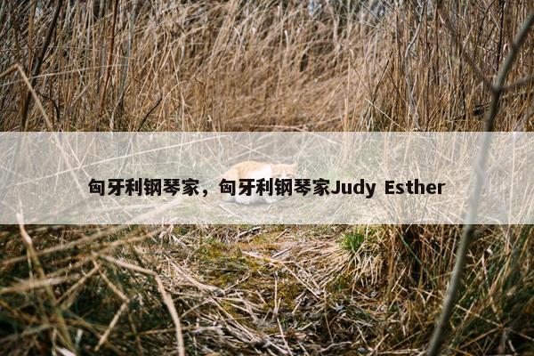 匈牙利钢琴家,匈牙利钢琴家Judy Esther 匈牙利钢琴家,匈牙利钢琴家Judy Esther