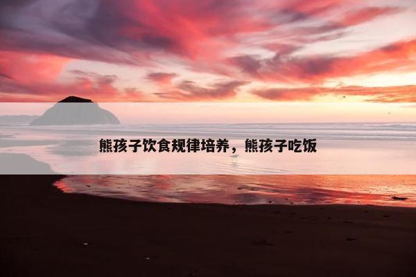 熊孩子饮食规律培养,熊孩子吃饭 熊孩子饮食规律培养,熊孩子吃饭