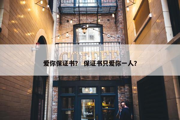 爱你保证书？ 保证书只爱你一人？