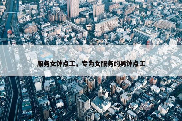 服务女钟点工，专为女服务的男钟点工
