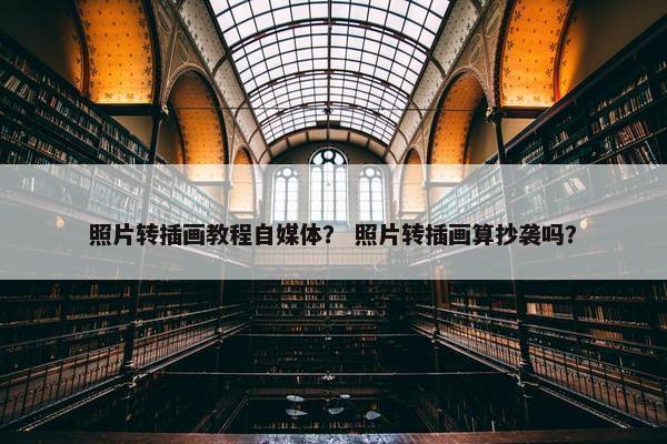 照片转插画教程自媒体？ 照片转插画算抄袭吗？