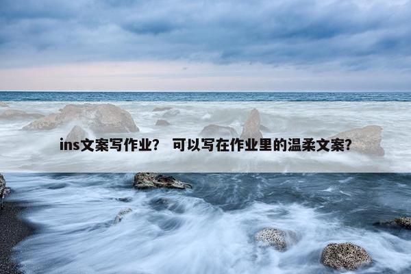 ins文案写作业? 可以写在作业里的温柔文案? ins文案写作业? 可以写在作业里的温柔文案?