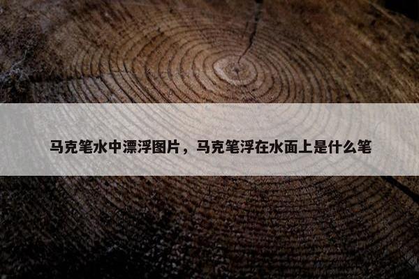 马克笔水中漂浮图片，马克笔浮在水面上是什么笔