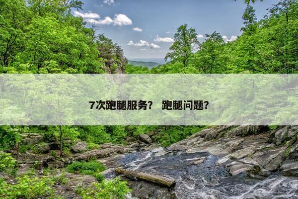 7次跑腿服务？ 跑腿问题？