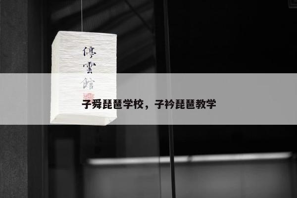 子舜琵琶学校，子衿琵琶教学