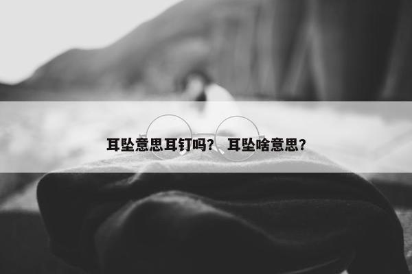 耳坠意思耳钉吗？ 耳坠啥意思？