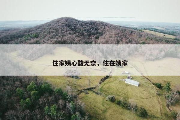 住家姨心酸无奈,住在姨家 住家姨心酸无奈,住在姨家
