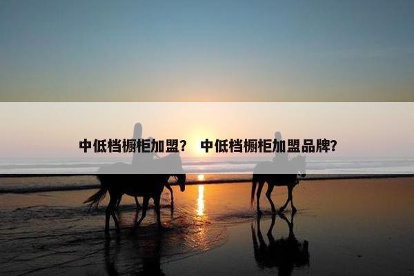 中低档橱柜加盟？ 中低档橱柜加盟品牌？