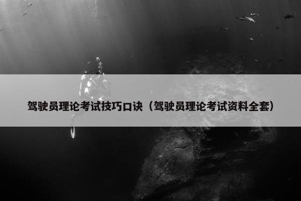 驾驶员理论考试技巧口诀（驾驶员理论考试资料全套）