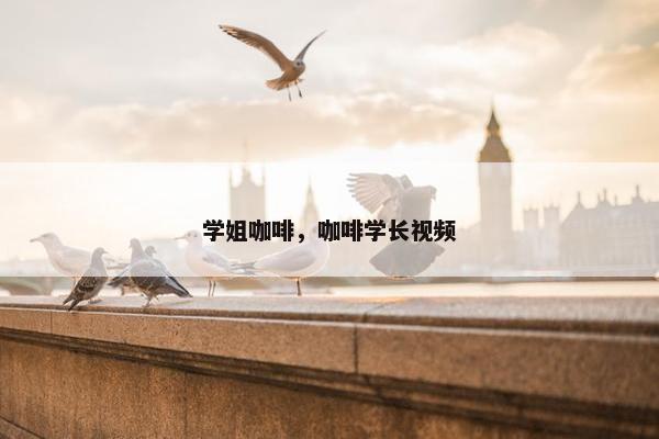 学姐咖啡，咖啡学长视频