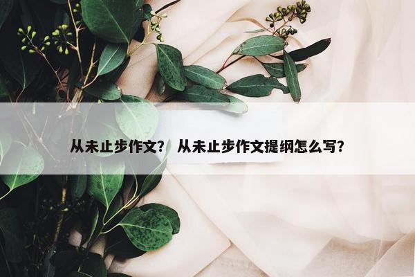从未止步作文? 从未止步作文提纲怎么写? 从未止步作文? 从未止步作文提纲怎么写?
