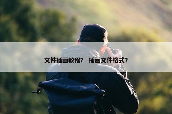 文件插画教程？ 插画文件格式？