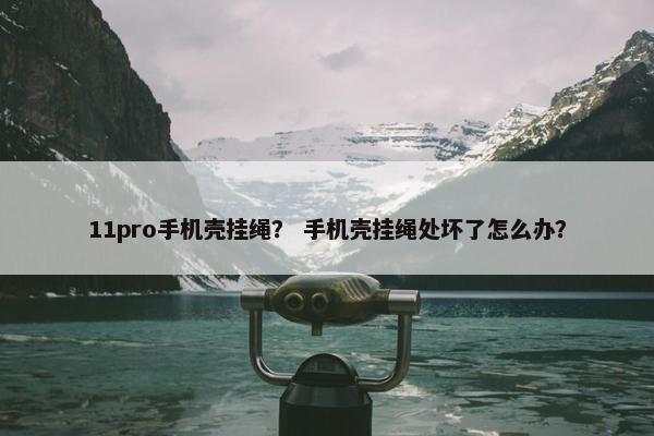 11pro手机壳挂绳? 手机壳挂绳处坏了怎么办? 11pro手机壳挂绳? 手机壳挂绳处坏了怎么办?