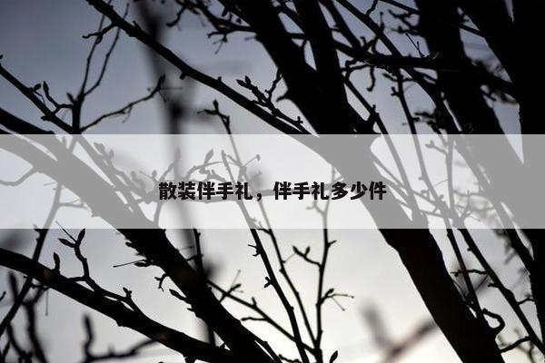 散装伴手礼，伴手礼多少件