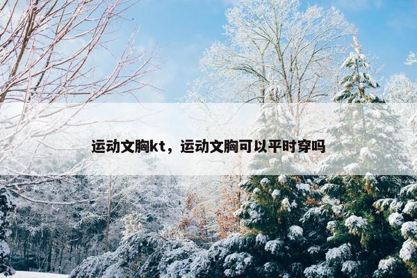 运动文胸kt，运动文胸可以平时穿吗