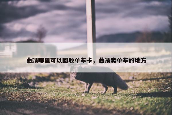 曲靖哪里可以回收单车卡，曲靖卖单车的地方