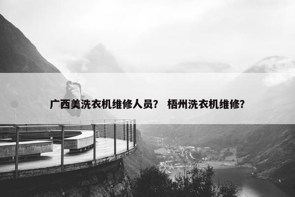 广西美洗衣机维修人员？ 梧州洗衣机维修？