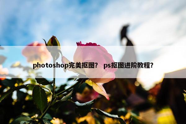 photoshop完美抠图？ ps抠图进阶教程？