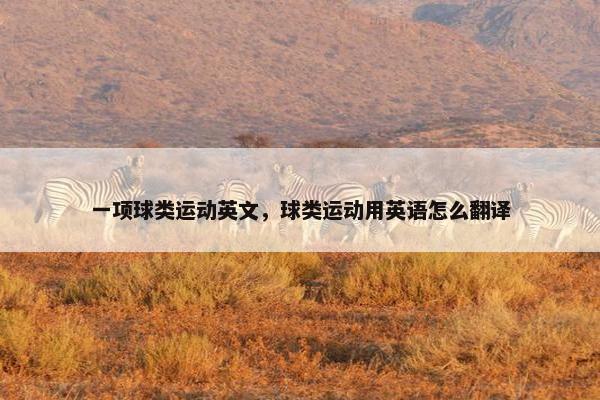 一项球类运动英文,球类运动用英语怎么翻译 一项球类运动英文,球类运动用英语怎么翻译
