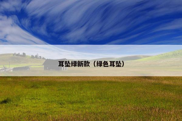 耳坠绿新款（绿色耳坠）