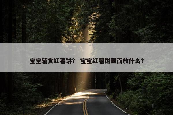 宝宝辅食红薯饼？ 宝宝红薯饼里面放什么？