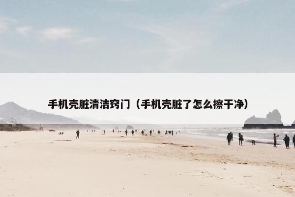 手机壳脏清洁窍门（手机壳脏了怎么擦干净）