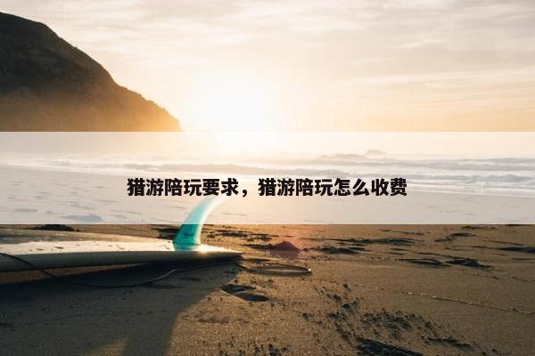 猎游陪玩要求，猎游陪玩怎么收费