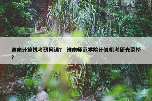 淮南计算机考研网课？ 淮南师范学院计算机考研光荣榜？