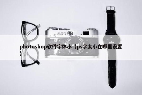 photoshop软件字体小（ps字太小在哪里设置）
