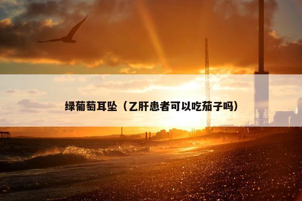 绿葡萄耳坠（乙肝患者可以吃茄子吗）