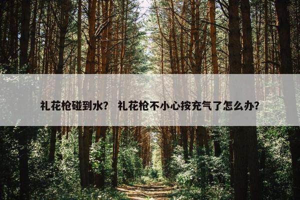 礼花枪碰到水？ 礼花枪不小心按充气了怎么办？